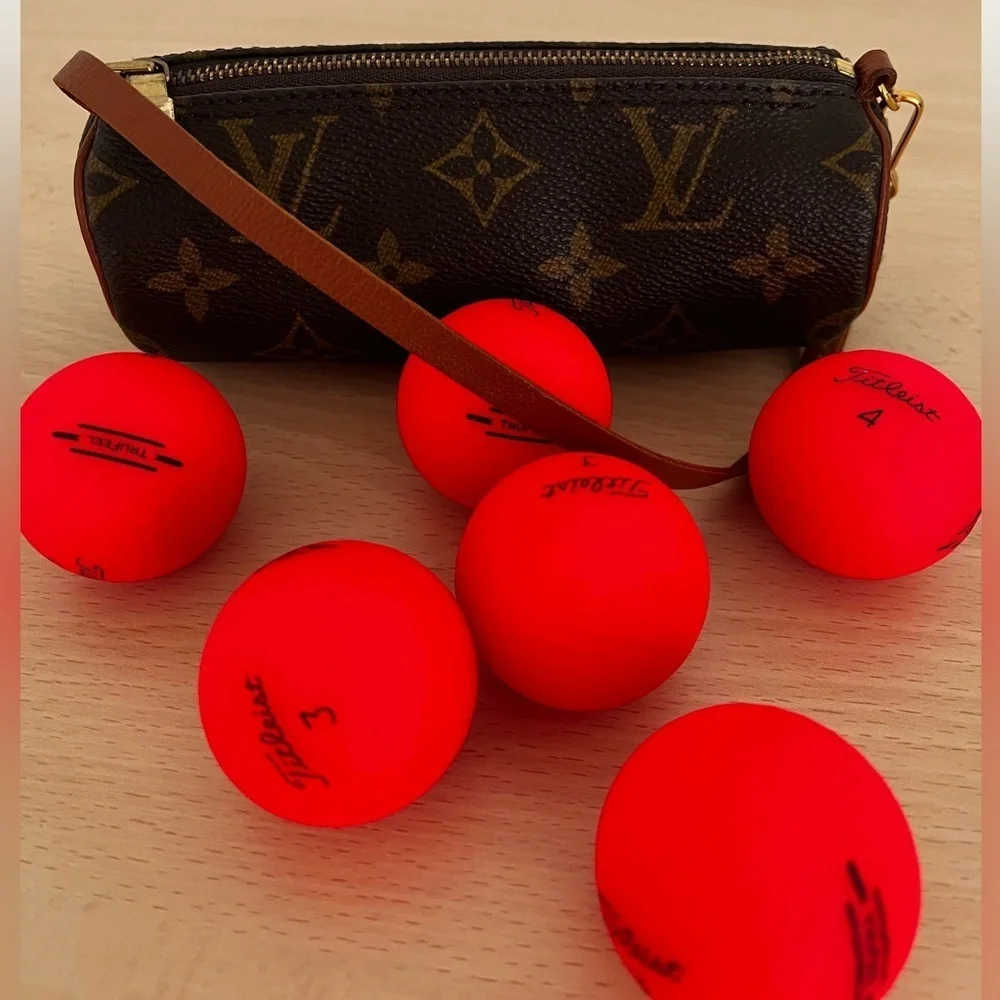 Louis Vuitton Monogram Papillon Golf Ball Holder EUC NWOT dust bag France - Picture 14 of 16